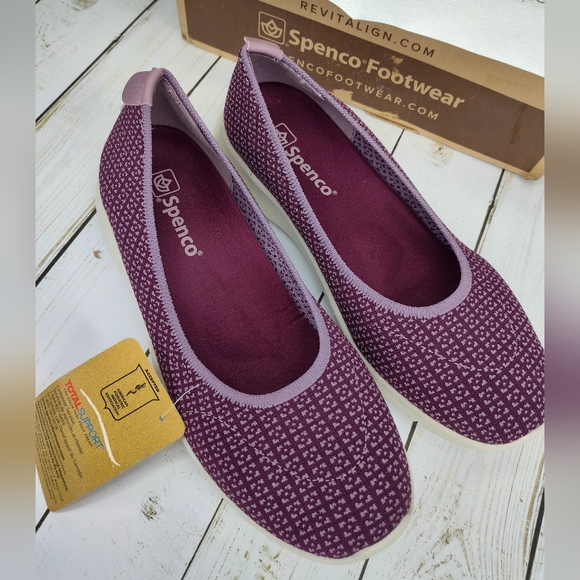 Spenco Wide Width Daily Stretch Batik Flats - Picture 6 of 13